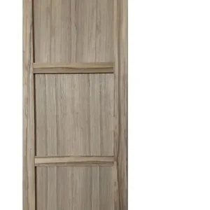 Porte Coulissante bois Frake 3 Panneaux H204 x L73 cm, rail roulette GD MENUISERIES Paiement Sécurisé