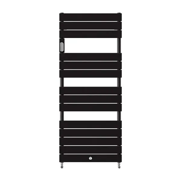 Prix Bas Radiateur sèche-serviettes eau chaude Thermor - Riviera 2 - 685W - Noir carbone