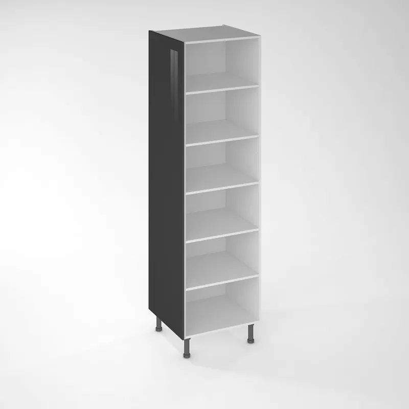 Prix Réduit Joue de finition de cuisine Cristal anthacite 200 x 57 cm pour colonne