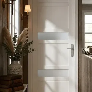 Bloc Porte izi Blanc H204 x L93 Poussant Gauche Côtes Tableau GD MENUISERIES Meilleur Choix