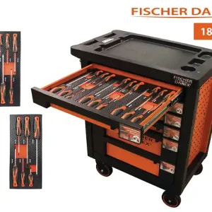 Servante d‘atelier - 6 tiroirs - 18 outils inclus FISCHER DAREX Achetez Aujourd'hui