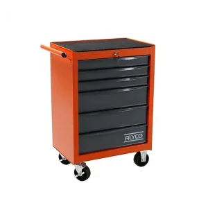 Expédition Rapide Grand Chariot Alyco Orange 6 Tiroirs 680X460X1020 Mm Alyco 170860