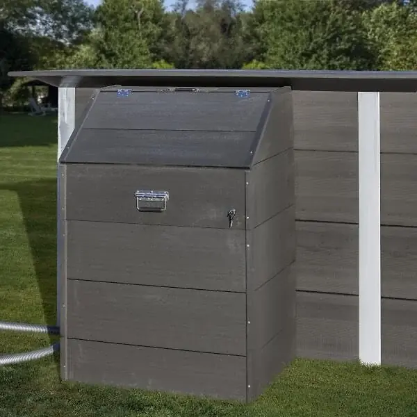 Coffre filtration composite - Gris anthracite - 80x60x115cm GRE Bon Plan