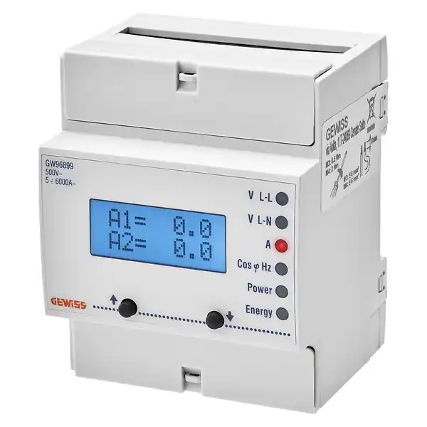 Must-Have Analyseur de réseau LCD 4 modules - GEWISS - GW96899