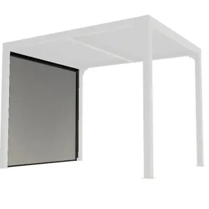 Rideau latéral PVC tissé pergola PER 2430 BI - L.220xH.220cm HABRITA Meilleure Vente