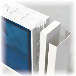 Populaire Profil de finition brique de verre "Cubiver" aluminium laqué blanc 20 x 72 x 3000 mm LA ROCHERE