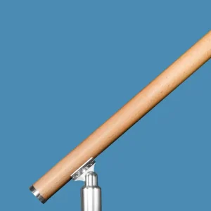 Certifié Main courante tubulaire R15 - bois chêne - diamètre 40 mm - L 2,00 m - SOGEM