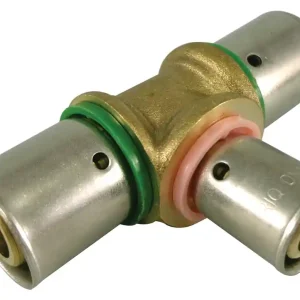 Té inégal à sertir pour tube PER diamètre 16-12-16 mm Satisfait Ou Remboursé