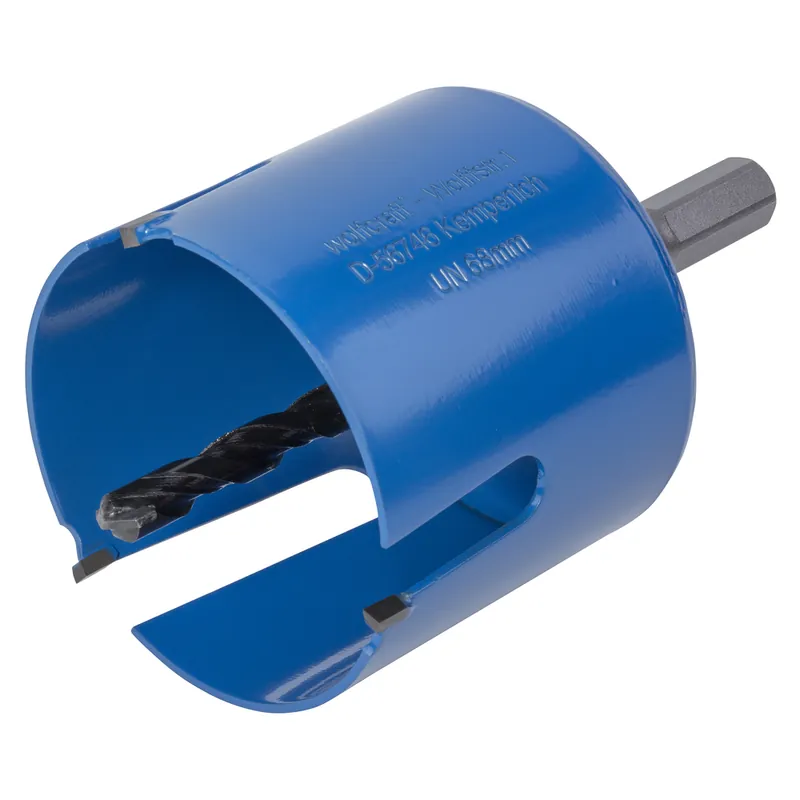 Scie trépan au carbure multi-matériaux diamètre 68 mm WOLFCRAFT Jusqu'à Épuisement Des Stocks
