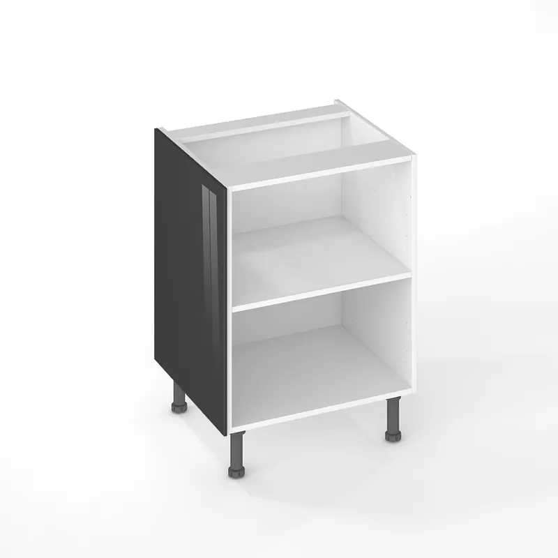 Prix Choc Joue de finition de cuisine Cristal anthacite 70 x 57 cm pour meuble bas