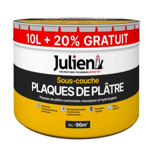 Paiement Sécurisé Sous-couche J6 plaque de plâtre 10 l + 20 % gratuit - JULIEN