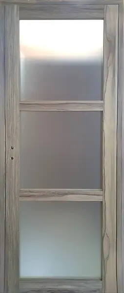Bloc Porte bois Frake Vitrée H204 x L83 cm Côte Tableau P.Droit GD MENUISERIES Expédition Rapide