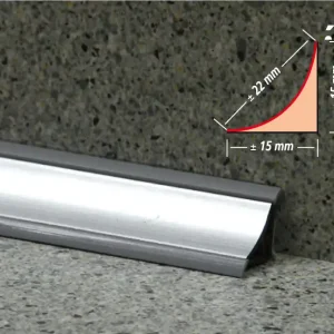 Quantité Limitée Profil d‘étanchéité concave noir L 3150 x H 15 x l 15 mm SPTD