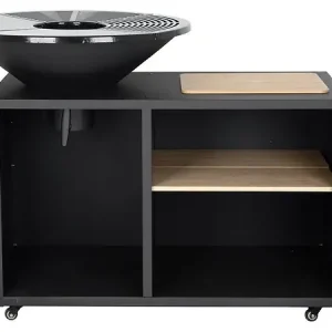 Satisfait Ou Remboursé Barbecue plancha brasero à charbon et bois "Maréchal" - Ø 81 cm - Noir HABITAT ET JARDIN