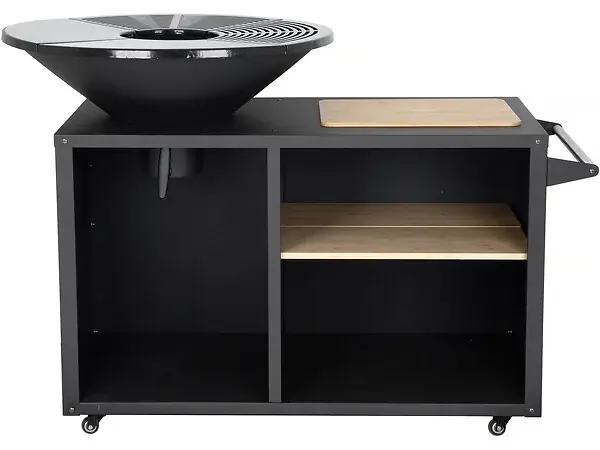 Satisfait Ou Remboursé Barbecue plancha brasero à charbon et bois "Maréchal" - Ø 81 cm - Noir HABITAT ET JARDIN
