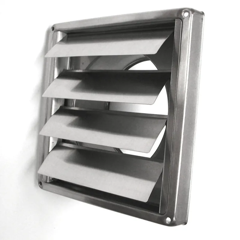 Grille d‘aération en inox à clapet à encastrer diamètre 125 mm AUTOGYRE Retour Gratuit