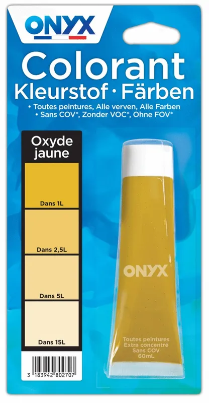 Super Prix Colorant universel pour peinture oxyde jaune 60 ml ONYX