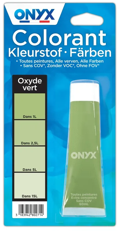 Produit De Marque Colorant universel pour peinture oxyde vert 60 ml ONYX