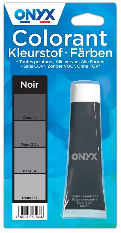 Colorant universel pour peinture noir 60 ml ONYX Soldes