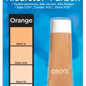 Colorant universel pour peinture orange 60 ml ONYX Petit Prix
