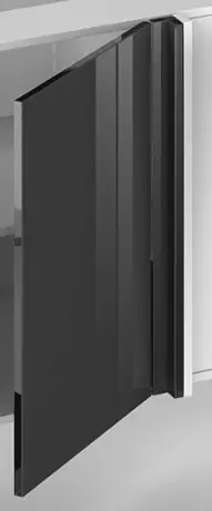 Dernier Modèle Fileur d‘angle de cuisine bas Cristal anthracite 70 x 4,6 x 4,6 cm pour meuble