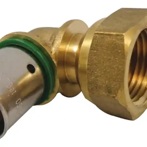 Nouveauté Coude à sertir femelle écrou libre 1/2 pour tube PER diamètre 16 mm