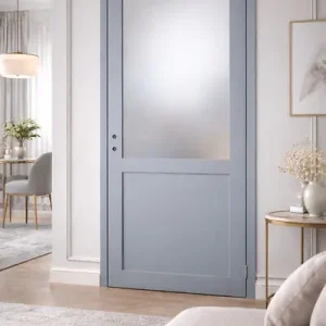 Bloc Porte Athena Vitrée H204 x l83 Poussant Gauche GD MENUISERIES Authentique