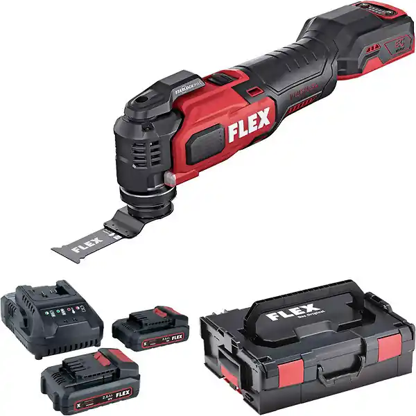 Outil multifonction FLEX MT 18.0-EC 18V en L-BOXX® avec 2x2,5Ah + chargeur Promotion