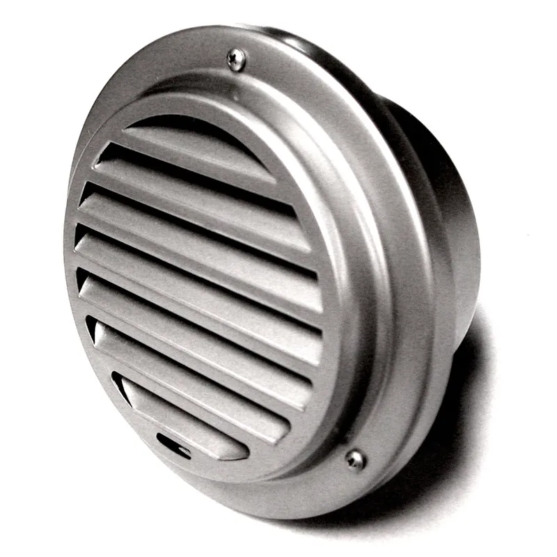 Grille d‘aération en inox ronde diamètre 125 mm AUTOGYRE Dernier Modèle