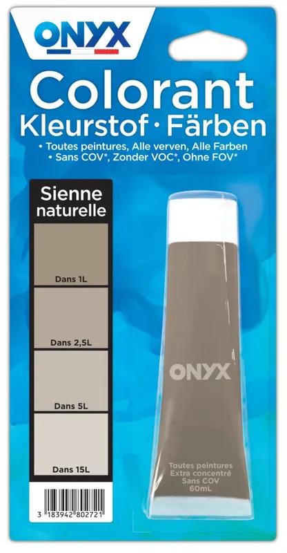 Commander Maintenant Colorant universel pour peinture sienne naturelle 60 ml ONYX