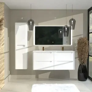 Meuble Toola 120 - Blanc brillant - L.120cm CONCILIO Certifié