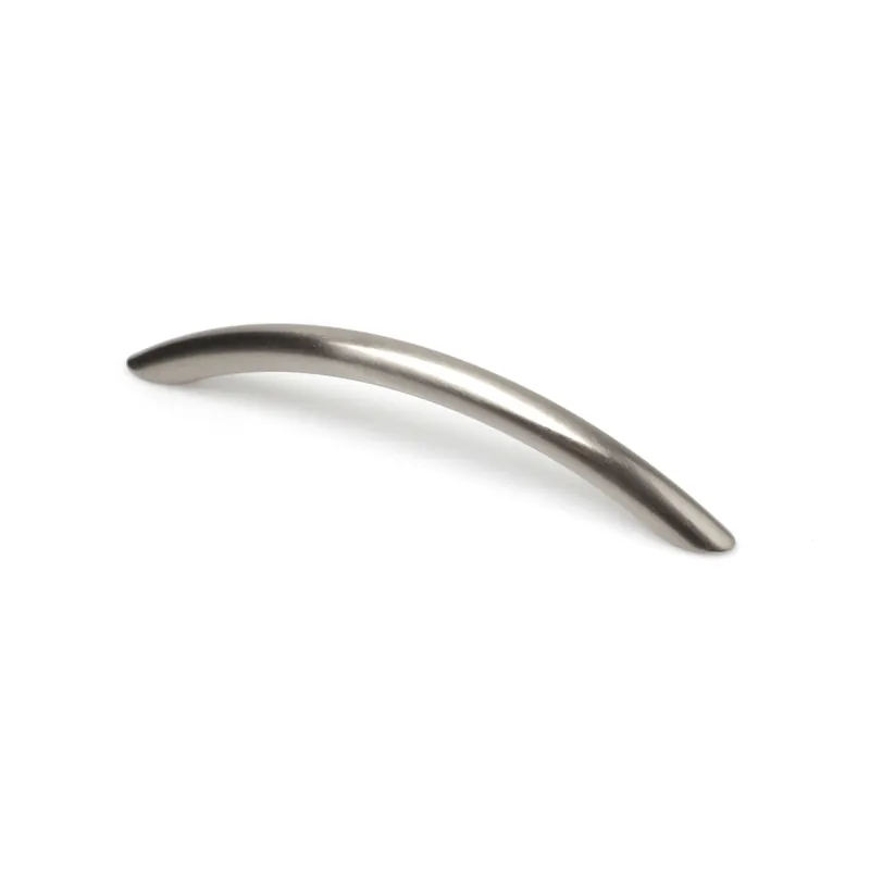 Livraison Express Poignée de meuble courbe nickel velours entraxe 128 mm REI