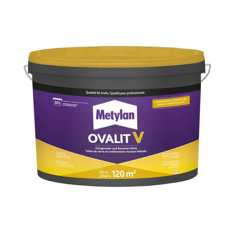 Top Vente Colle pour toile de verre Ovalit V 18 kg METYLAN
