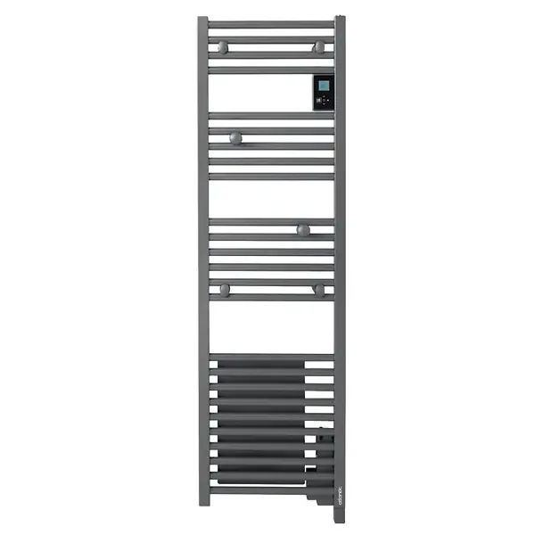 Pas Cher Sèche-serviettes étroit soufflant Atlantic Doris - 500 + 1000W - WI-FI - Anthracite