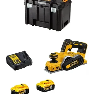 Rabot DeWALT DCP580P2T (2 x 5,0 Ah DCB115 TSTAK VI) Paiement Sécurisé
