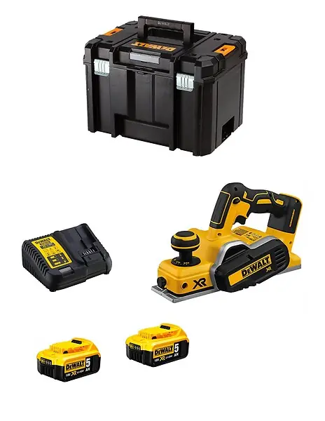 Rabot DeWALT DCP580P2T (2 x 5,0 Ah DCB115 TSTAK VI) Paiement Sécurisé