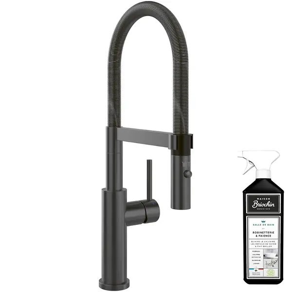 Robinet cuisine Steel expert 2.0 anthracite + nettoyant VILLEROY ET BOCH Prix Choc
