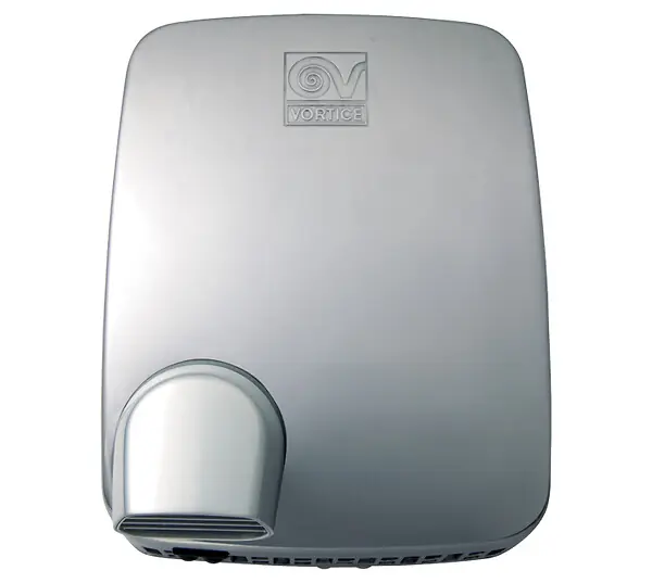 Sèche-mains automatique 1950 W 190 m3/h coque en métal brossé et buse orientable Metal Dry Vortice Meilleur Prix