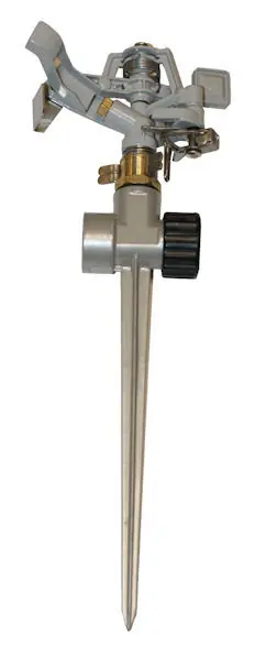 Expédition Rapide Arroseur asperseur laiton sur pic aluminium pour arrosage de jardin BERGON
