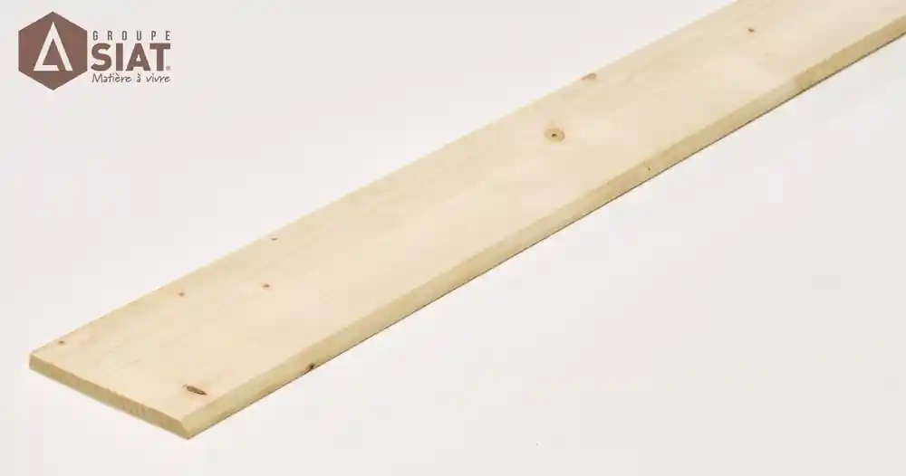 Plinthe bois sapin du nord sans noeuds arrondie rabotée non traité - Ép.9 x l.92 mm - L.1.95 m - GROUPE SIAT Achat Immédiat