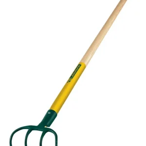 Croc à fumier à douille 4 dents manche bois LEBORGNE Meilleur Prix
