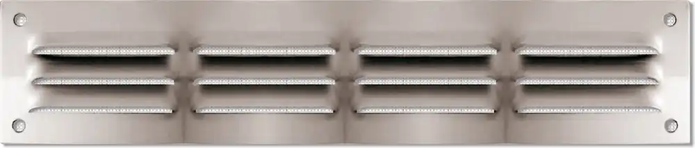 Grille d‘aération rectangulaire à persiennes en aluminium anodisé avec moustiquaire 240 mm x 50 mm AUTOGYRE Achetez Aujourd'hui
