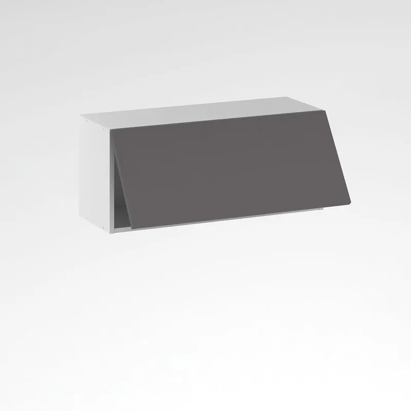 Vente Directe Façade transversale pour meuble haut de cuisine Lotus gris plomb mat 35 x 60 cm OFITRES