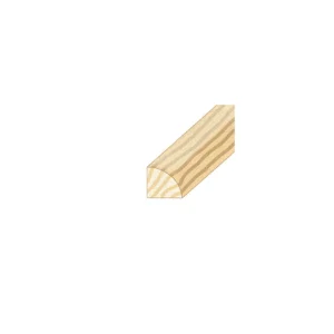 Haute Qualité Quart de rond en pin sans noeud 17 x 17 x 2400 mm
