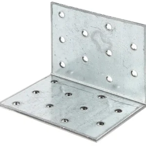Authentique Equerre d‘assemblage multi-trous galvanisé 60 x 60 x 80 mm