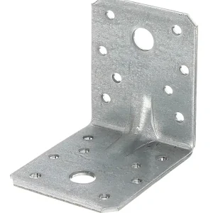 Equerre renforcée galvanisée avec nervures 70 x 70 x 55 mm Réduction