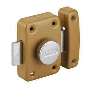 Meilleure Vente Verrou de porte intérieure Trident à bouton doré THIRARD