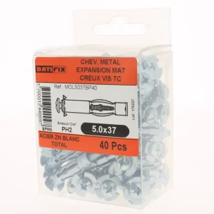 Chevilles à expansion diamètre 5 mm x 37 mm par 40 Réduction