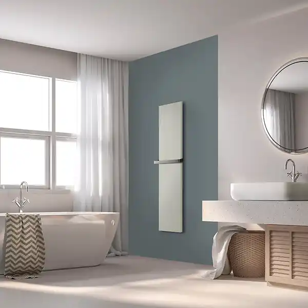 Radiateur électrique Monochrome - coloris creme - 1200 Watts - 200 x 50 cm vertical U-TILE Prix Bas