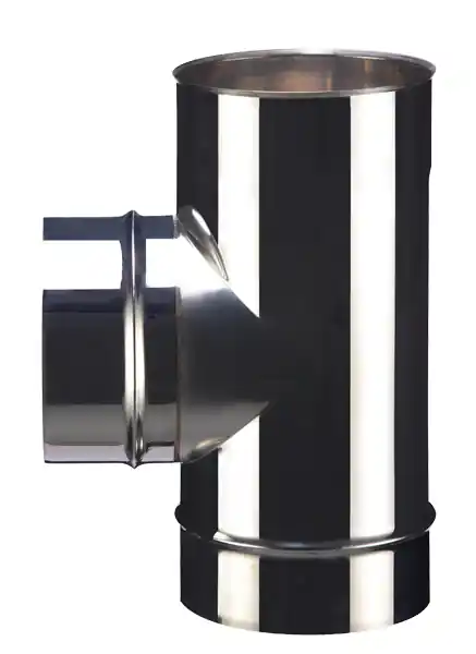 Prix Réduit Té de raccordement 90 degrés nu inox 304 soudé diamètre 150 mm POUJOULAT